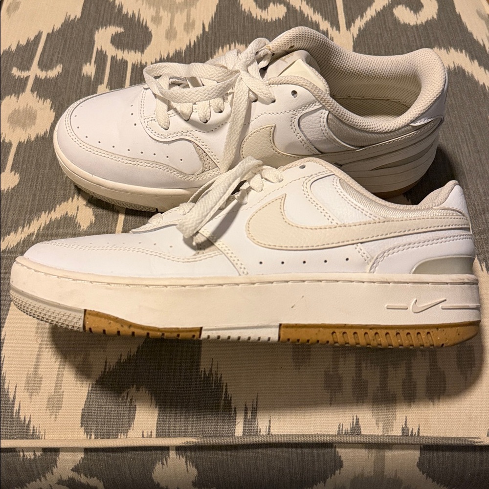 Nike Classic White Lace-Up Sneakers